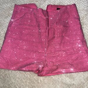 Sparkling Pink Sequin Shorts Windsor